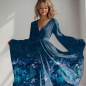 Preview: Stoff des Tages: Bio Viskosejersey mit Überbreite (Stoffbreite ca. 170 cm): Eigenproduktion Heavenly Moonlight  (Bordüre) von Graustufen-Stoffe